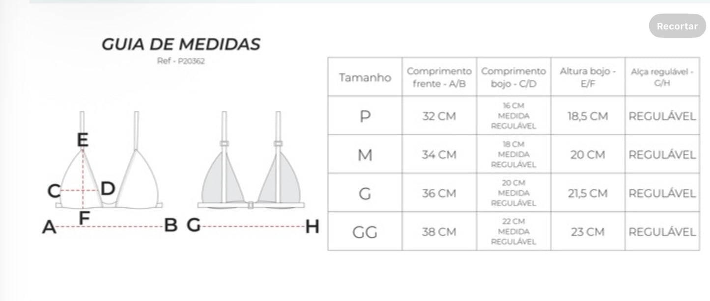 Biquíni Noronha tamanho M